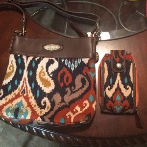 Spartina 449 crossbody purse and wallet